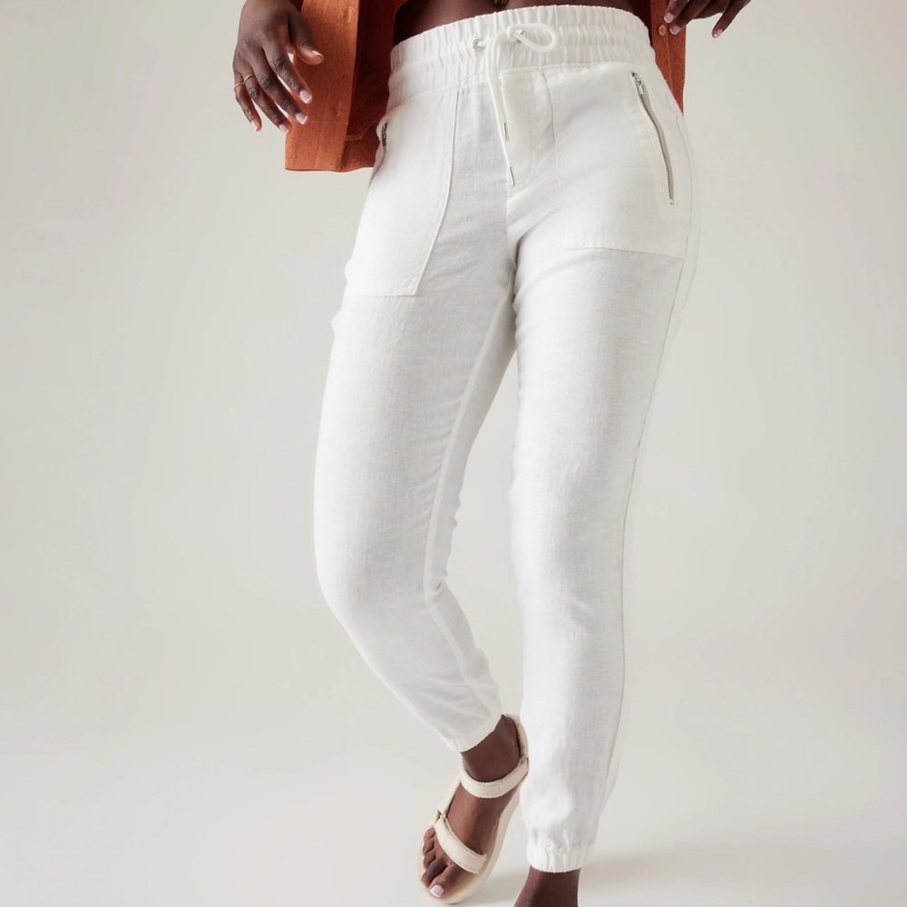 Athleta cabo linen joggers